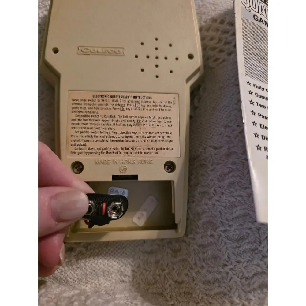 Vintage Mattel Football Electronics 1977 Original Mattel Version Football Works